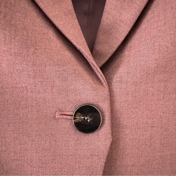 Theory Fitted Single Button Blazer Copper Brown Size 0 - Picture 3 of 6